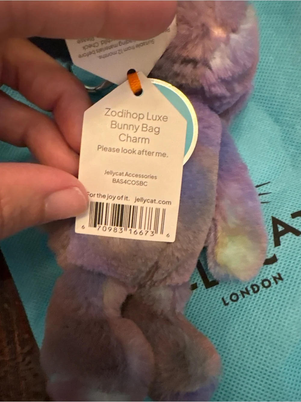 Jellycat zodihop bunny Bag Charm